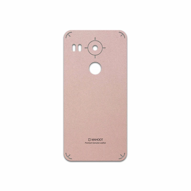 برچسب پوششی ماهوت مدل Rose Gold Leather مناسب برای گوشی موبایل گوگل Nexus 5X