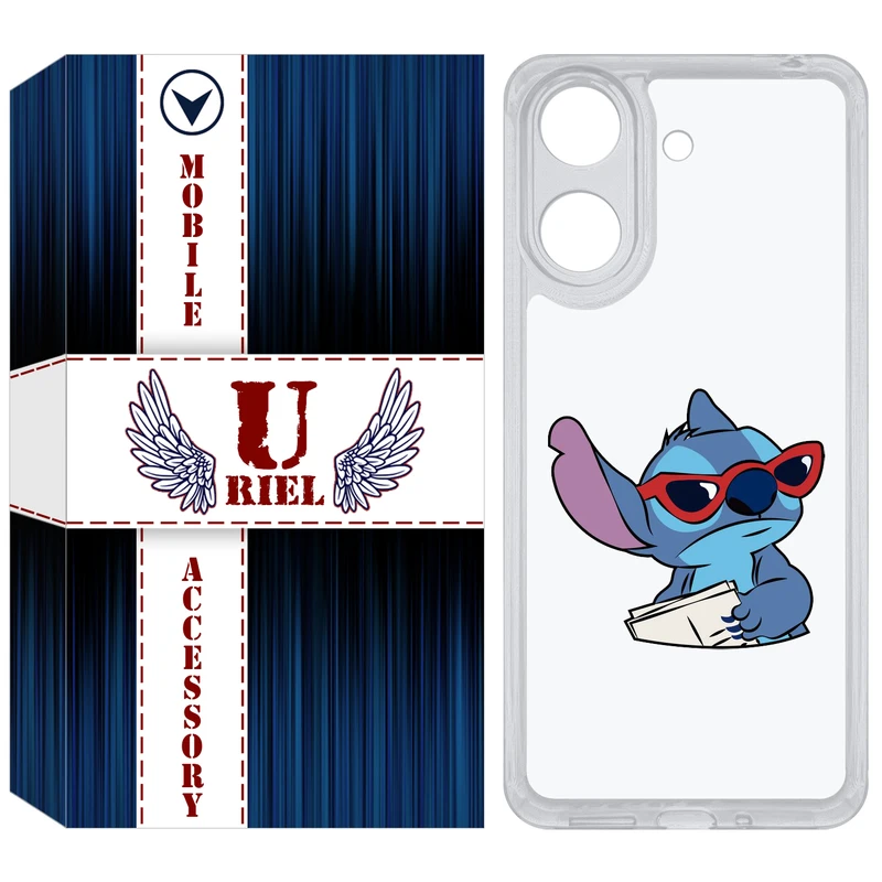 کاور یوریل مدل Clear کد 69 طرح استیچ مناسب برای گوشی موبایل شیائومی Redmi 13C / Poco C65