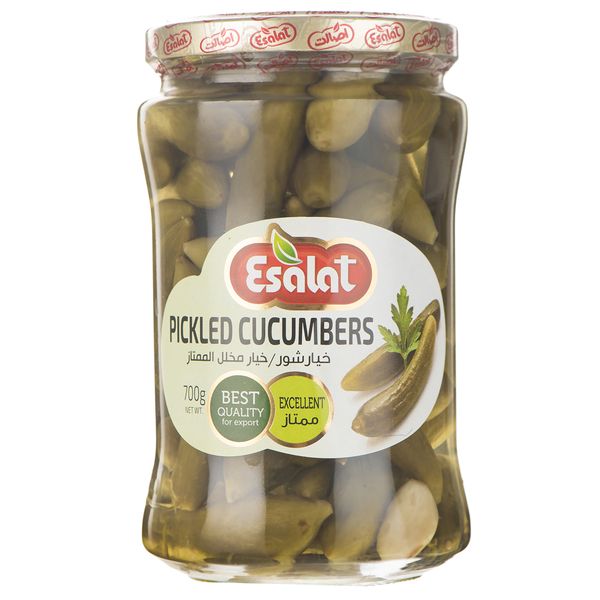 خیار شور ممتاز اصالت مقدار 700 گرم خیار شور ممتاز اصالت مقدار 700 گرم