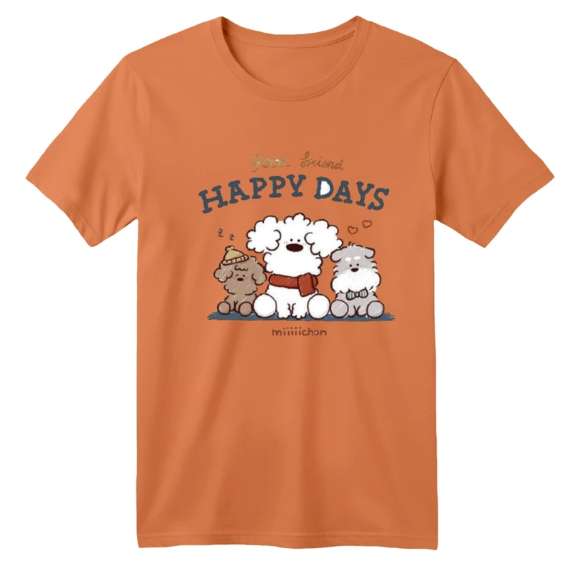 تی شرت آستین کوتاه بچگانه مدل سگ های بامزه