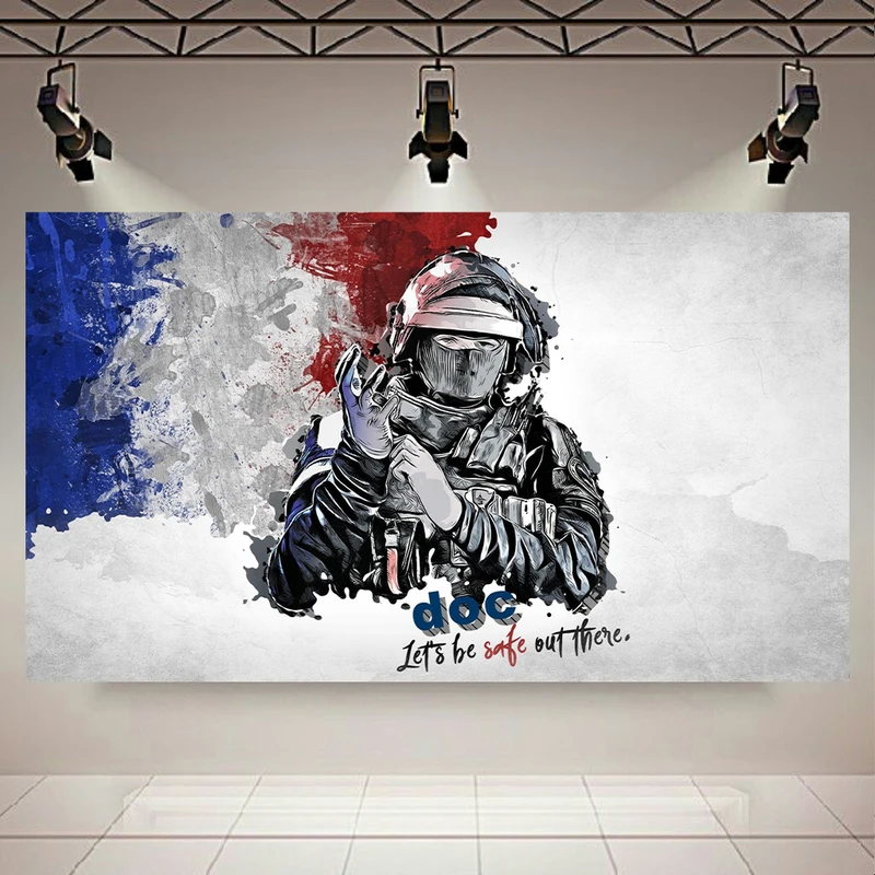 تابلو بوم طرح Game مدل Rainbow six siege( Doc ) کد AR3810