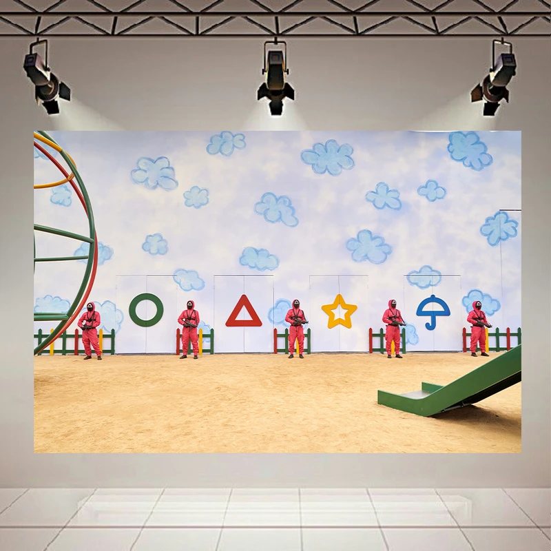 پوستر دیواری طرح اسکویید گیم مدل مرحله دالگونا کد AR305049