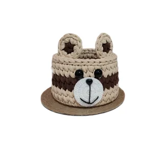 سبد قلاب بافی تریکو مدل خرسی کد 9