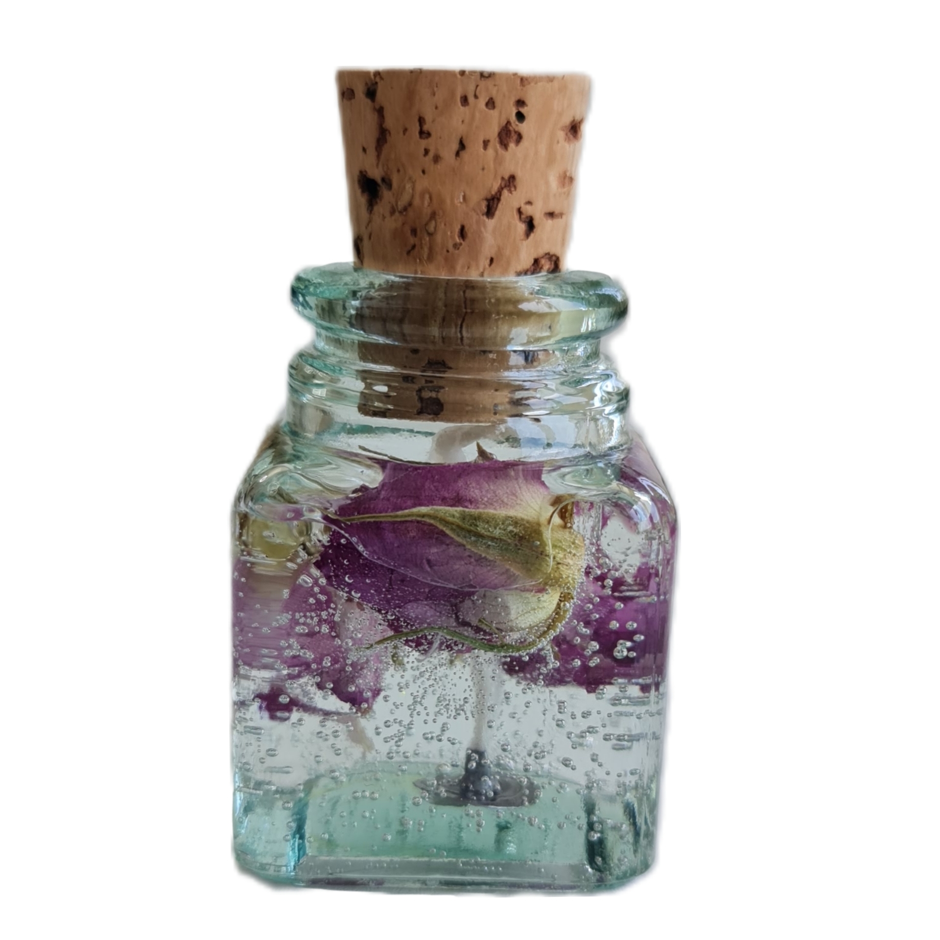 شمع مدل ژله ای طرح غنچه گل محمدی