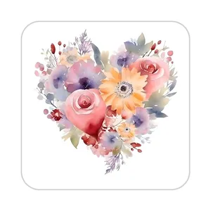 زیر لیوانی کاکتی طرح گل مدل mp19518