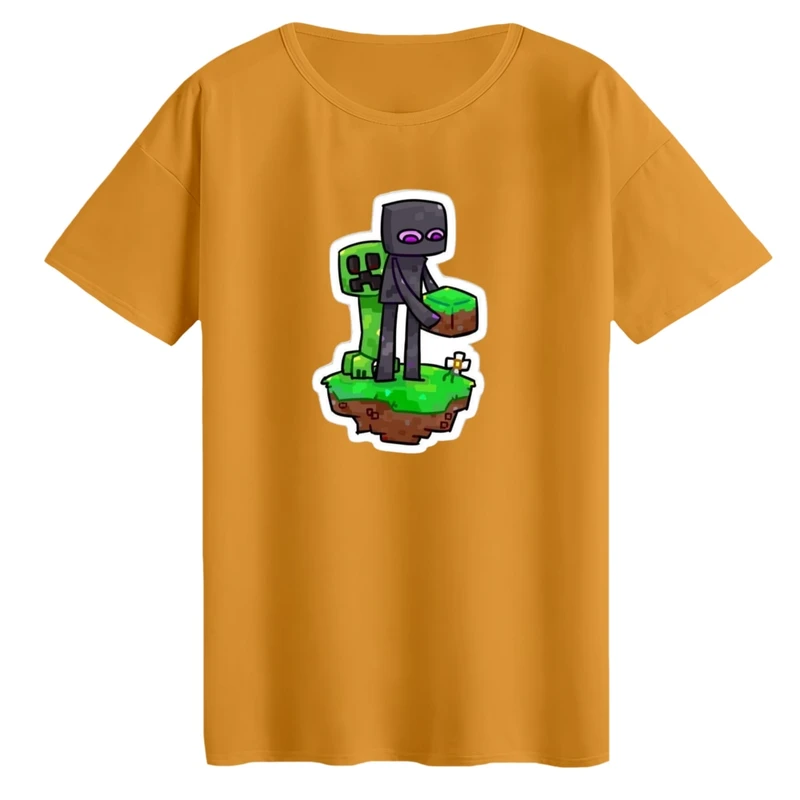 تی‌شرت لانگ آستین کوتاه زنانه مدل ماینکرفت کد 16