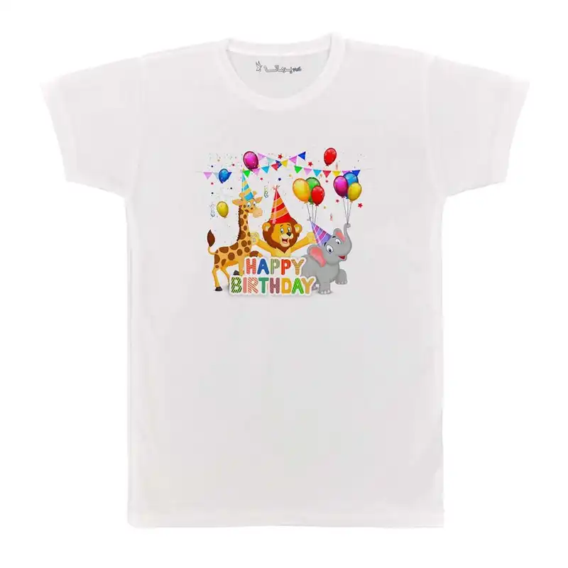 تی شرت بچگانه پرمانه طرح حیوانات بامزه کد pmt.6027