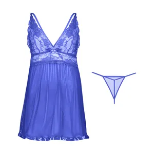 لباس خواب زنانه مدل 3002 Blu