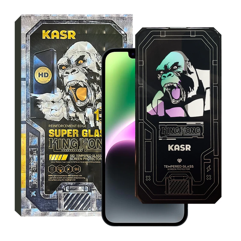 محافظ صفحه نمایش کینگ کونگ مدل SUPER GLASS 10D مناسب برای گوشی موبایل اپل iPhone 14