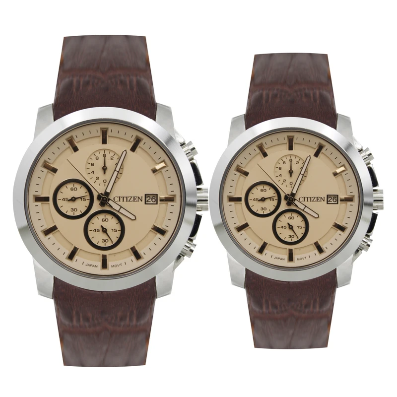 ست ساعت مچی عقربه‌ای کوارتز زنانه و مردانه سیتی زن مدل 2137sha