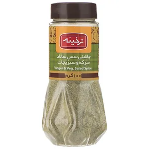 چاشنی سس سالاد سرکه و سبزیجات ترخینه مقدار 100 گرم