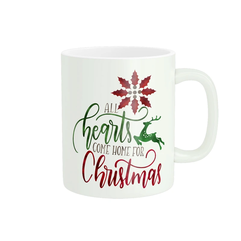 ماگ پادآفرین مدل کریسمس طرح بابانوئل گوزن آدم برفی کد PM1105