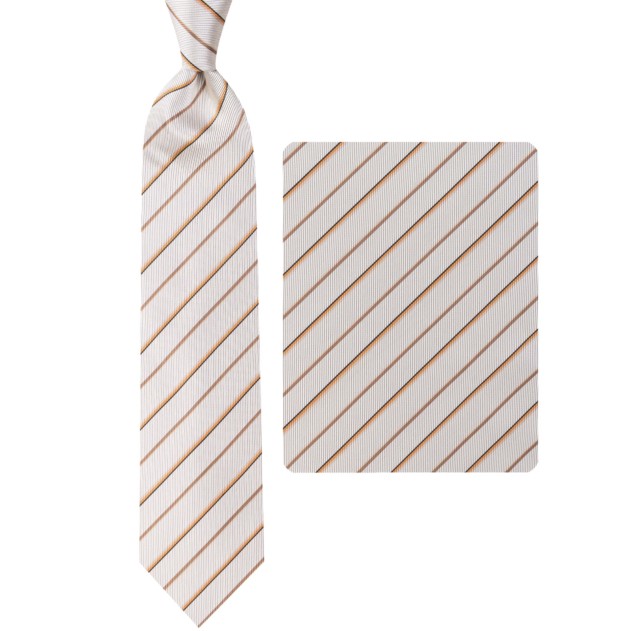 ست کراوات و دستمال جیب مردانه مدل GF-ST2155-CR 