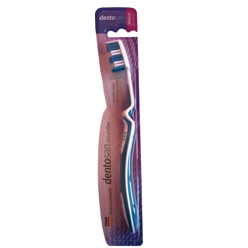 مسواک دنتوسان مدل Elastoflex با برس متوسط