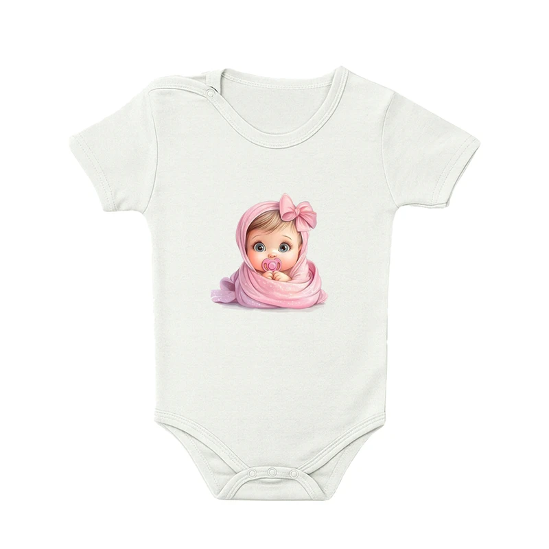 بادی آستین کوتاه نوزادی کد 25