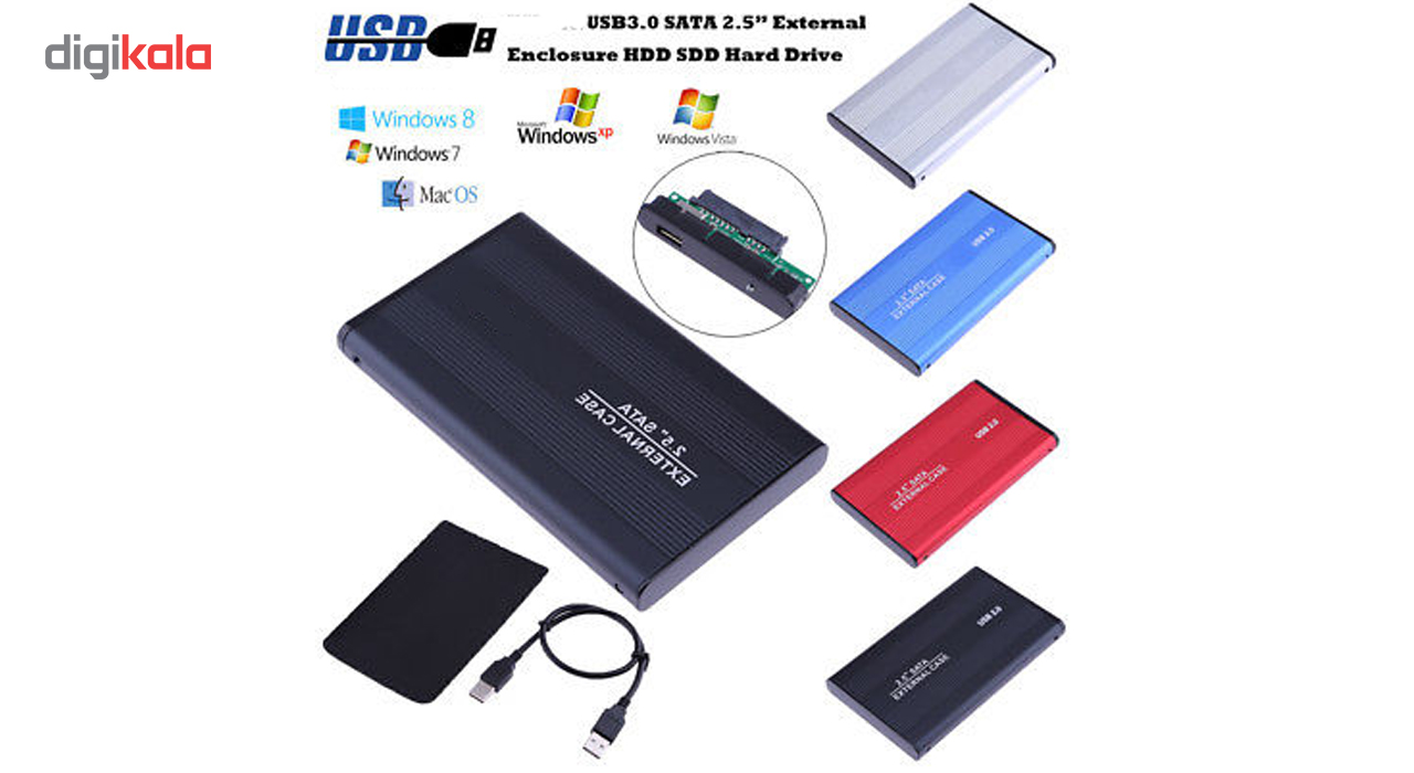 باکس تبدیل SATA به USB 3.0   مدل NM-FB فلزی 2.5 اینچی