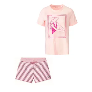 ست تی شرت آستین کوتاه و شلوارک زنانه اسمارا مدل Sh