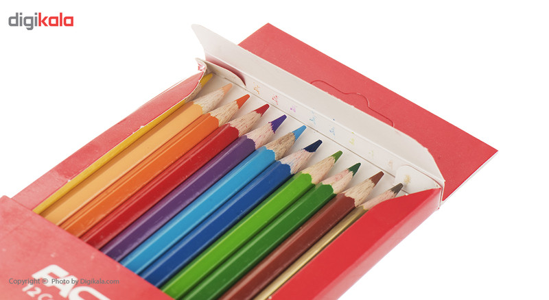 مداد رنگی 12 رنگ فکتیس با جعبه مقوایی