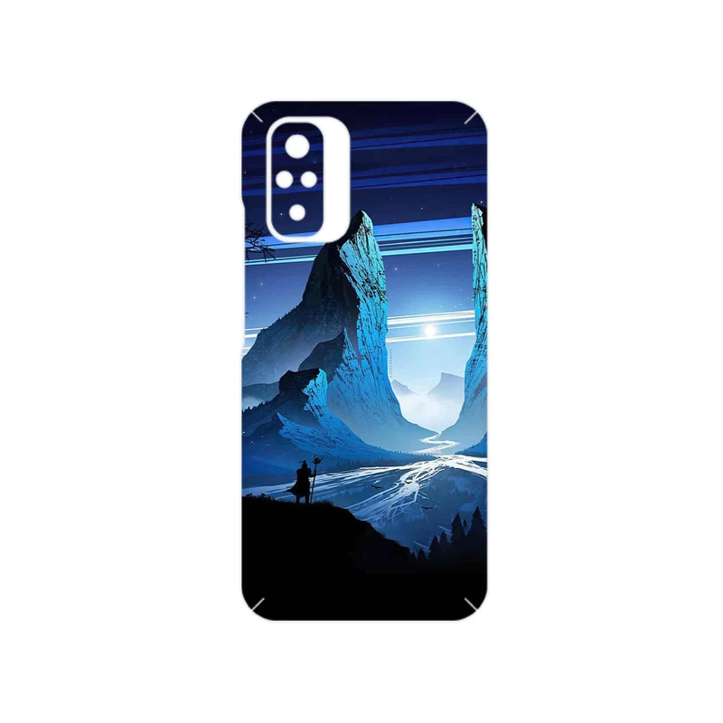 برچسب پوششی ماهوت مدل Blue Mountains Digital Art مناسب برای گوشی موبایل شیائومی Redmi Note 10s