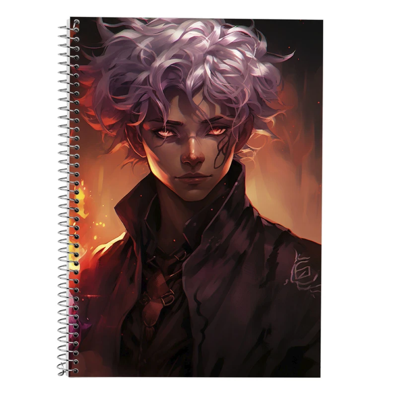 دفتر زبان 50 برگ مدوپد مدل سه خط طرح Demon Slayer کد DF11051