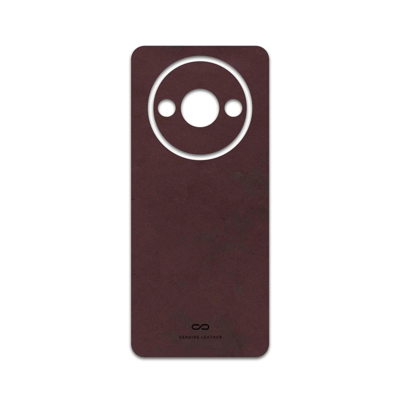 برچسب پوششی ماهوت مدل Matte-Dark-Brown-Leather مناسب برای گوشی موبایل شیائومی Redmi A3