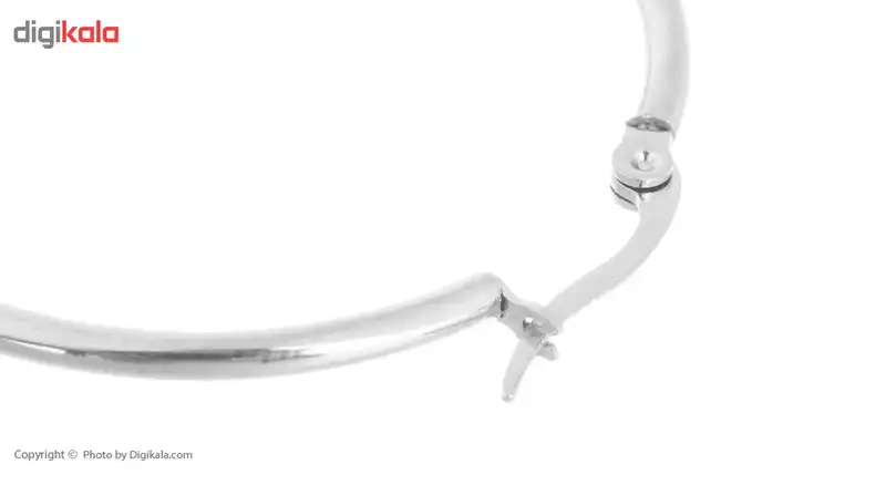گوشواره حلقه ای استیل مارنا گالری مدل Silver