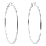 گوشواره حلقه ای استیل مارنا گالری مدل Silver