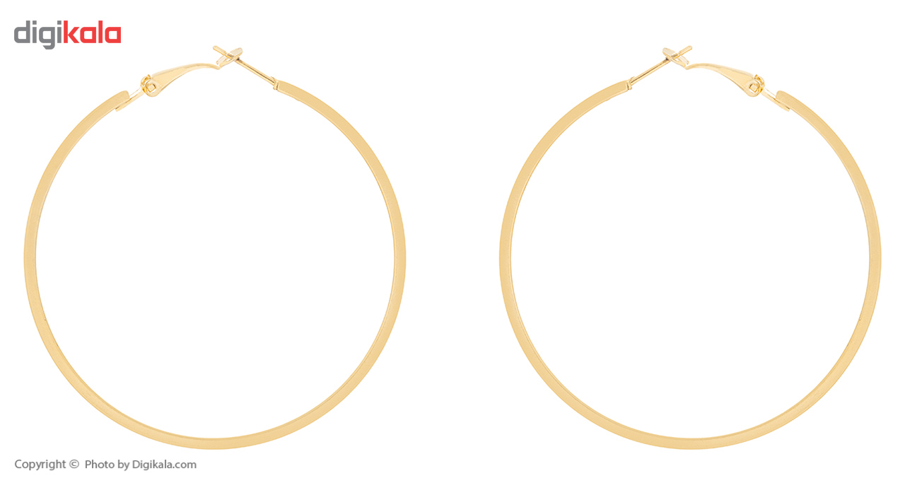 گوشواره حلقه ای استیل مارنا گالری مدل Big Gold