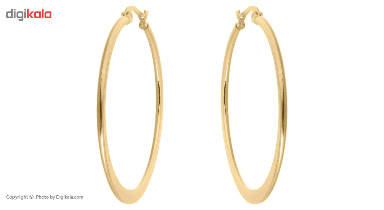 گوشواره حلقه ای استیل مارنا گالری مدل Gold