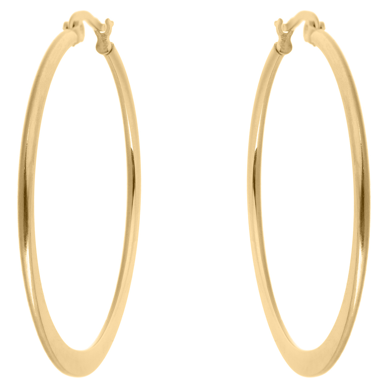 گوشواره حلقه ای استیل مارنا گالری مدل Gold