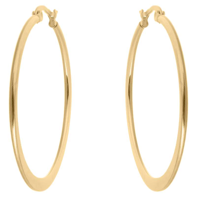 گوشواره حلقه ای استیل مارنا گالری مدل Gold