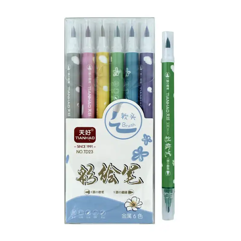 ماژیک چند منظوره مدل اکلیلی کد 34 بسته 6 عددی