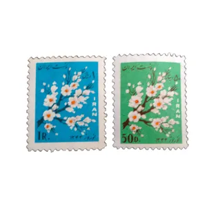 تمبر یادگاری مدل گل کد bc-2033 مجموعه 2 عددی