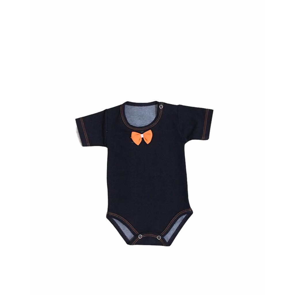 بادی آستین کوتاه نوزادی مدل پاپیون