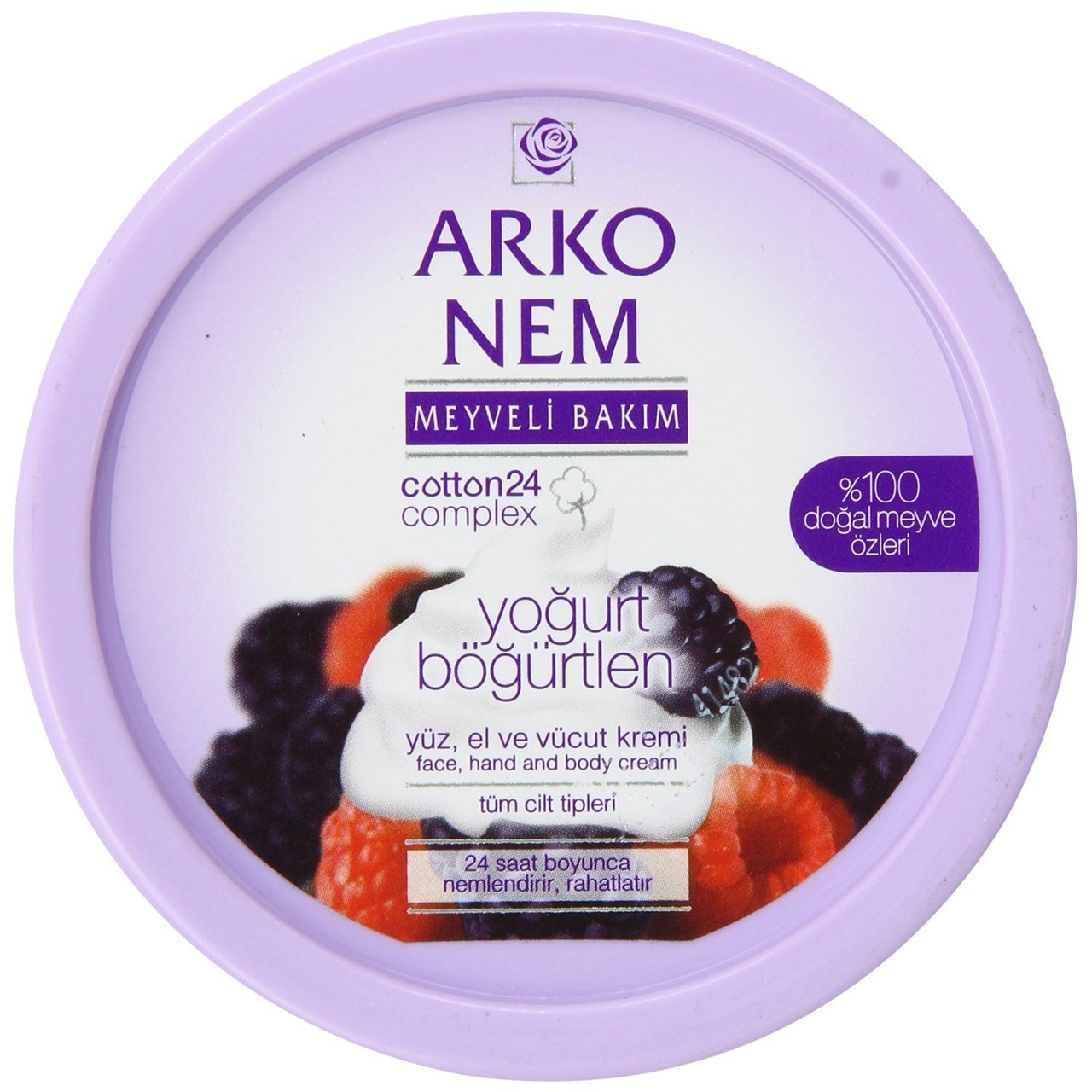 کرم مرطوب کننده میوه ای آرکو نم مدل Blackberry And Yoghurt حجم 150 میلی لیتر