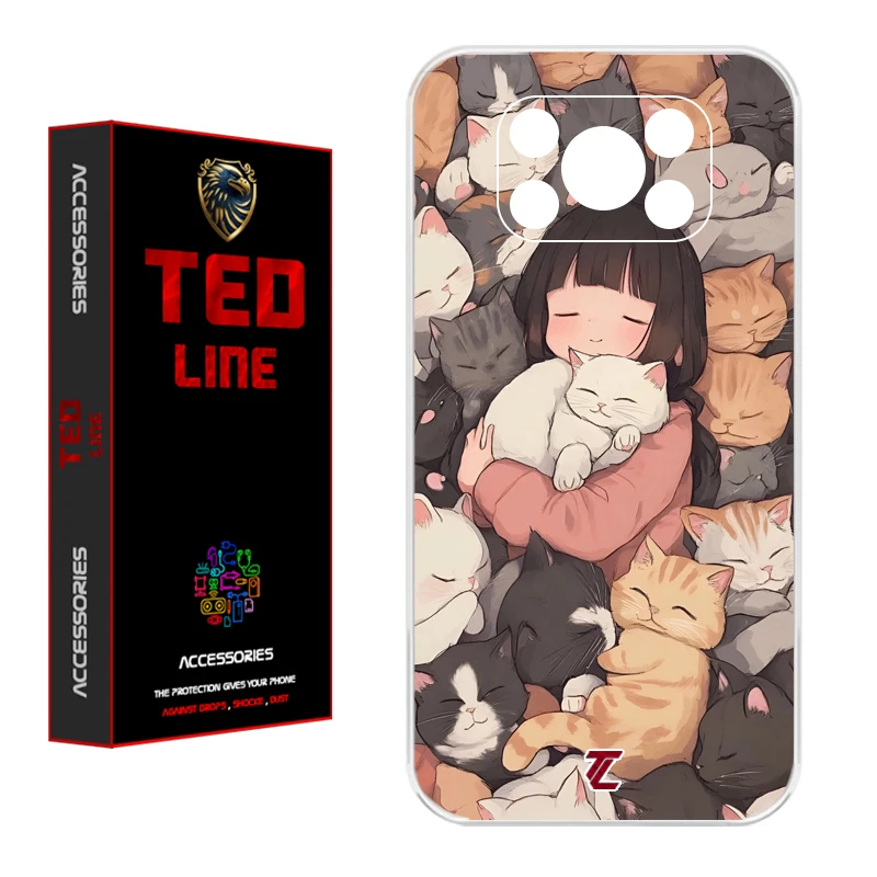 کاور تدلاین طرح گربه کد 1171 مناسب برای گوشی موبایل شیائومی Poco X3 / X3 Pro / X3 NFC