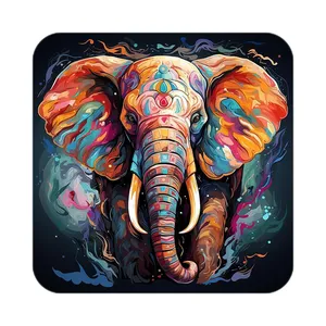 زیر لیوانی کاکتی طرح حیوانات رنگی مدل mp25311