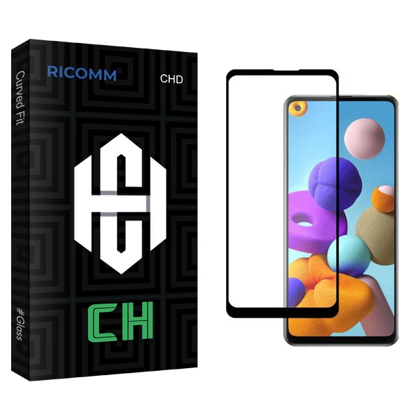 محافظ صفحه نمایش ریکام مدل CH glass مناسب برای گوشی موبایل سامسونگ Galaxy A21s