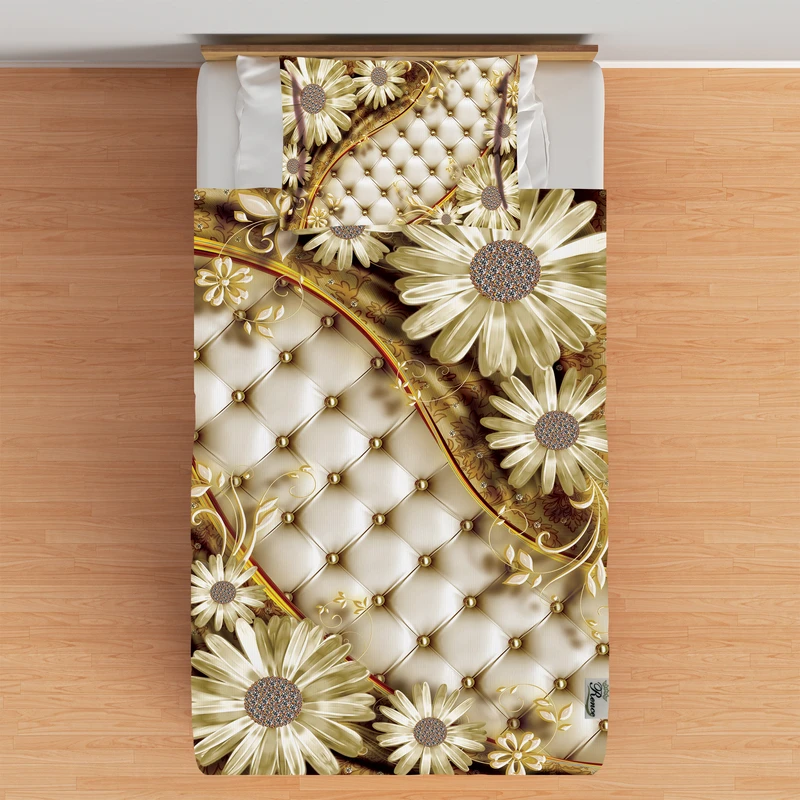 سرویس ملحفه رنس مدل B2-10817 یک نفره 2 تکه