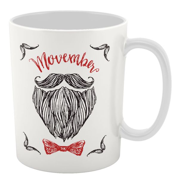 ماگ سرامیکی پاتیلوک طرح Movember مدل 130129 ماگ سرامیکی پاتیلوک طرح Movember مدل 130129