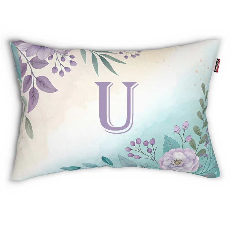 روبالشی پادآفرین مدل گل حرف U کد 3