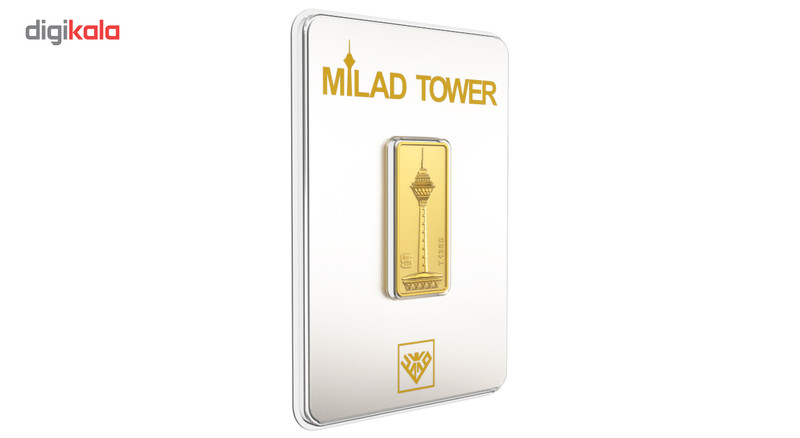 شمش طلا 24 عیار طلای محمد مدل برج میلاد SH شمش طلا 24 عیار طلای محمد مدل برج میلاد SH