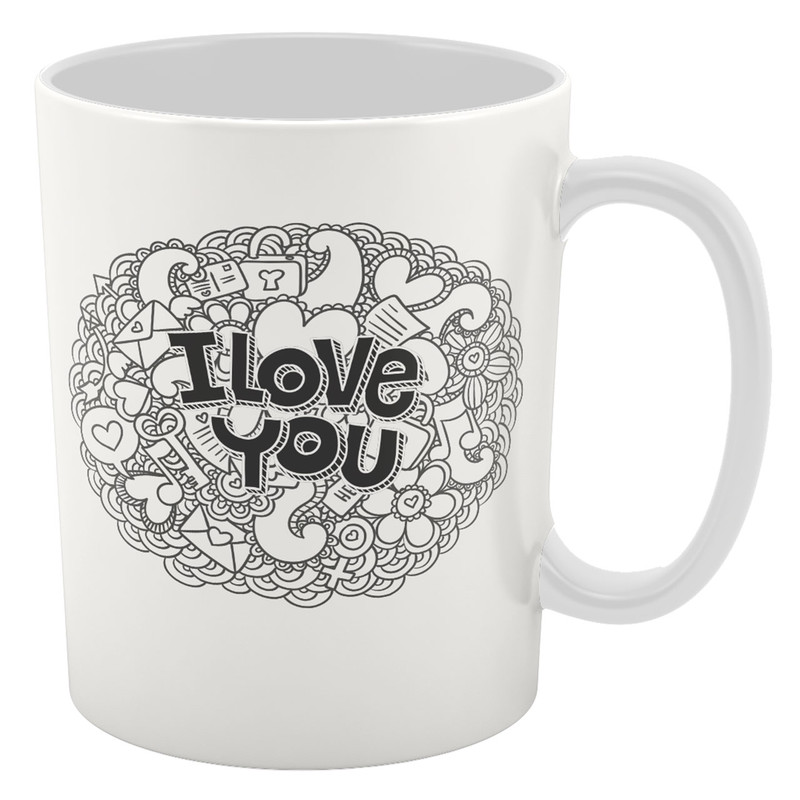 لیوان سرامیکی پاتیلوک طرح عشق مدل 130142