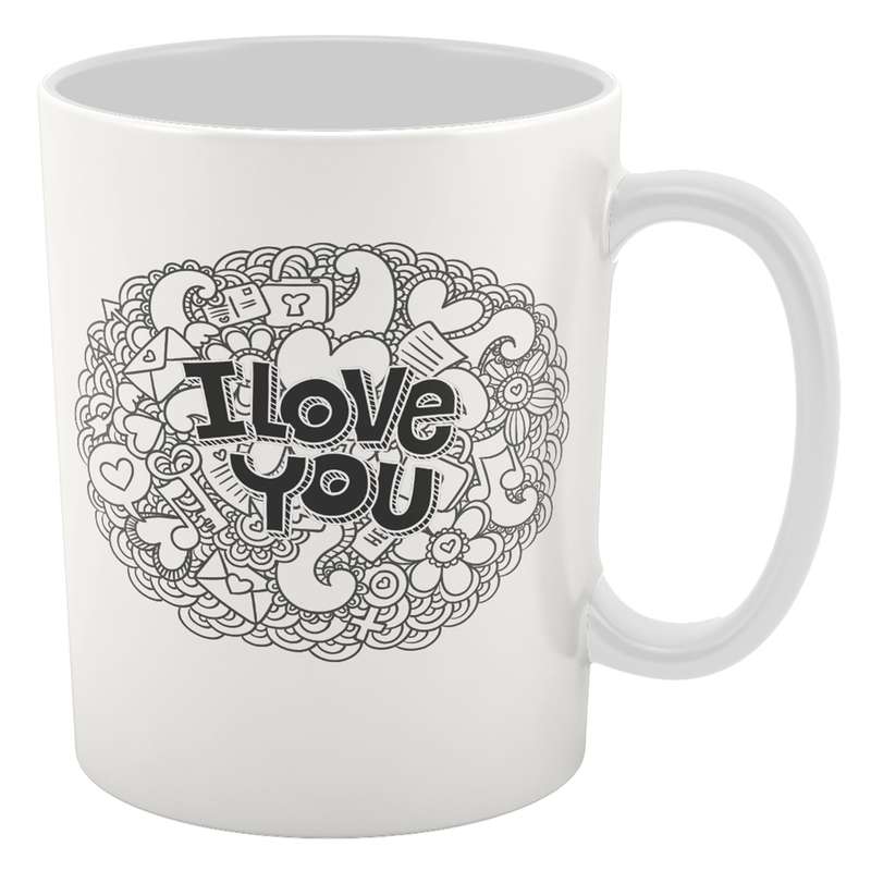 لیوان سرامیکی پاتیلوک طرح عشق مدل 130142