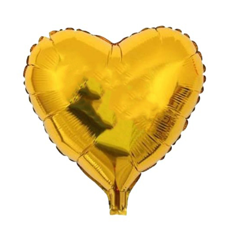 بادکنک فویلی مدل قلب طلایی سایز 120