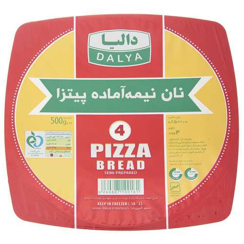نان نیمه آماده پیتزا دالیا مقدار 500 گرم