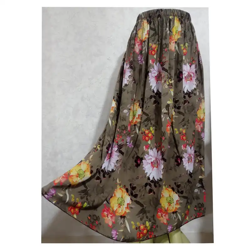 دامن زنانه مدل نیم کلوش نخی کد 00931