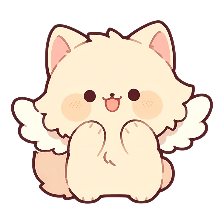 استیکر پارچه و لباس پاد آفرین مدل کارتونی طرح گربه کیوت بامزه کد S5662