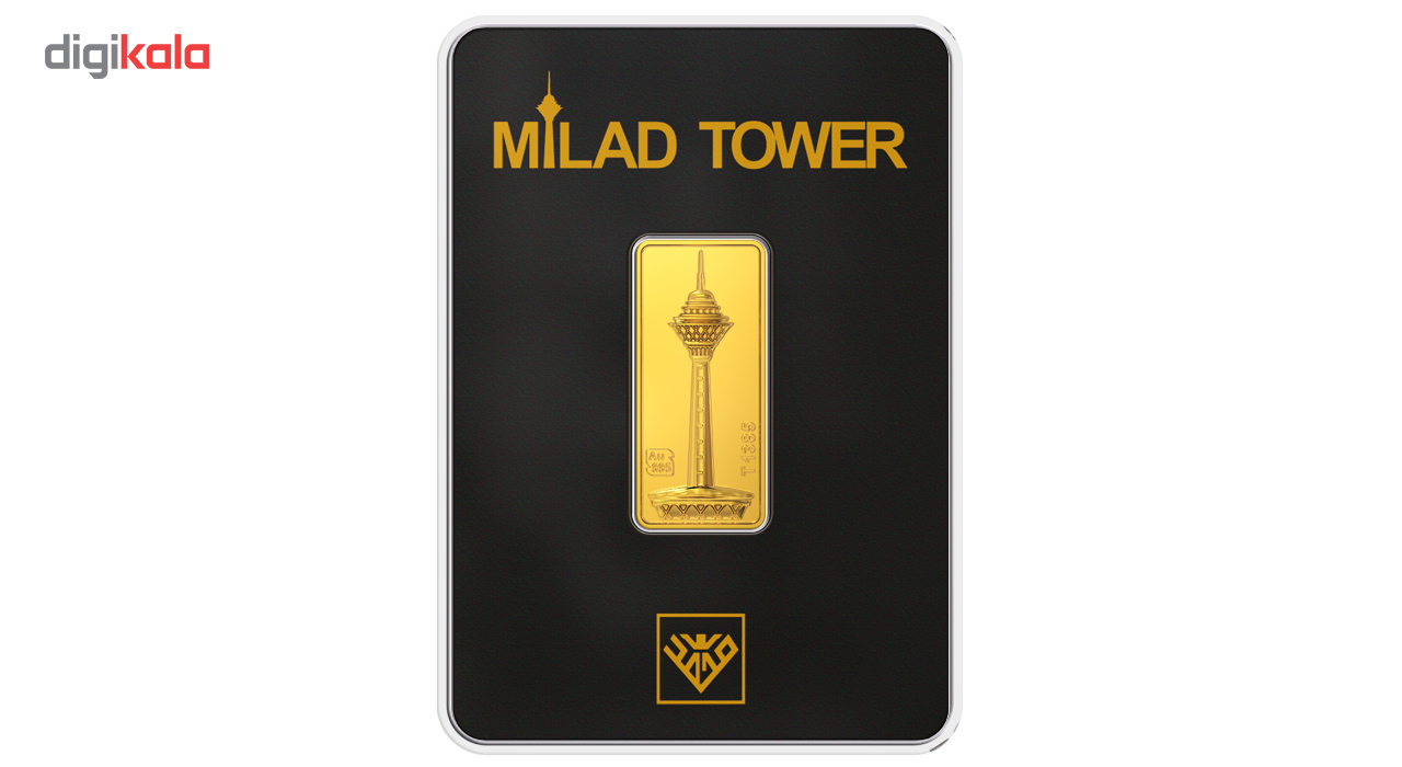 پلاک طلای 24 عیار طلای محمد مدل برج میلاد B