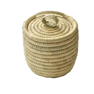 ظرف حصیری استوانه ای درب دار آکسور مدل 84082